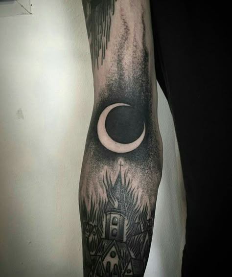 Blue Moon Tattoo, Negative Tattoo, Acab Tattoo, Armpit Tattoo, Neotraditional Tattoo, Web Tattoo, Blackout Tattoo, Witch Tattoo, Forest Tattoos