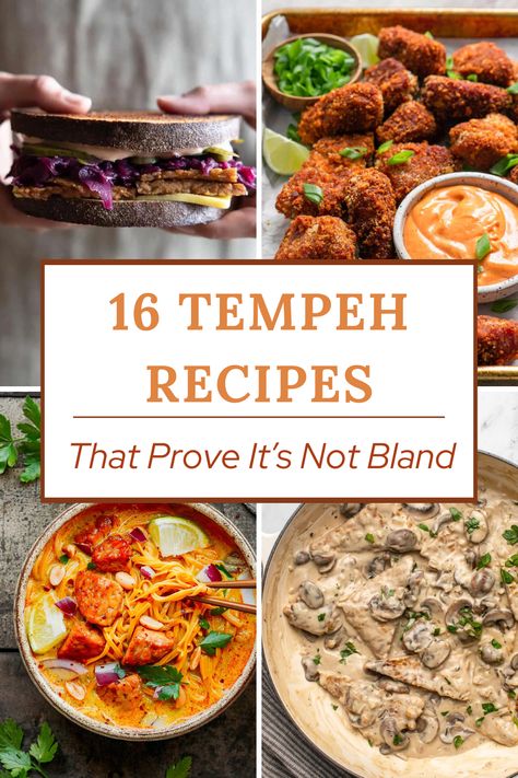 16 plant-based tempeh recipes How To Cook Tempeh, Vegan Tempeh, A Couple Cooks, Tempeh Recipes, Healthy Holiday Recipes, Couple Cooking, Fermented Vegetables, Going Vegetarian, Grain Bowls