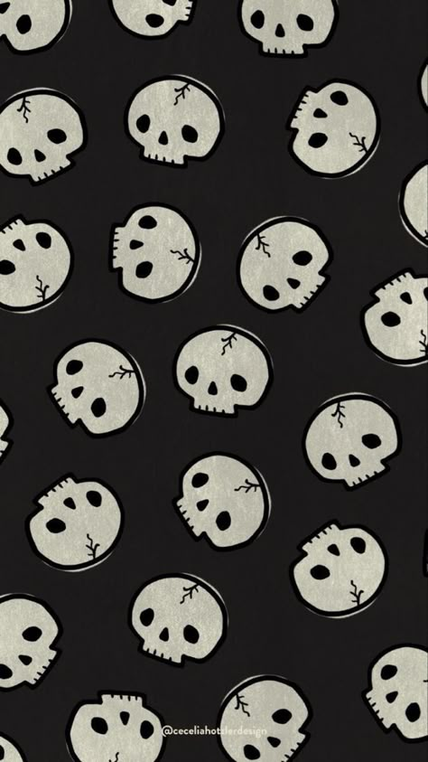 Cool Goth Wallpapers, Cute Skull Wallpaper Aesthetic, Halloween Skull Wallpaper, Cute But Creepy Wallpaper, Goth Summer Wallpaper, Cute Spooky Backgrounds, Creepy Backgrounds Aesthetic, Cute Skull Wallpaper, Dark Wall Collage