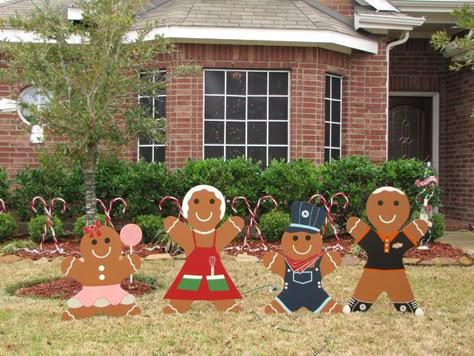 How to make christmas gingerbread decorations FOR YARD | ... gingerbread man yard decoration i love decorating my house for Gingerbread Man Decorations, Outdoor Christmas Diy, Cute Christmas Decorations, Lawn Decorations, Christmas Yard Art, Gingerbread Decorations, Christmas Yard Decorations, Fun Christmas Decorations, Christmas Gingerbread House