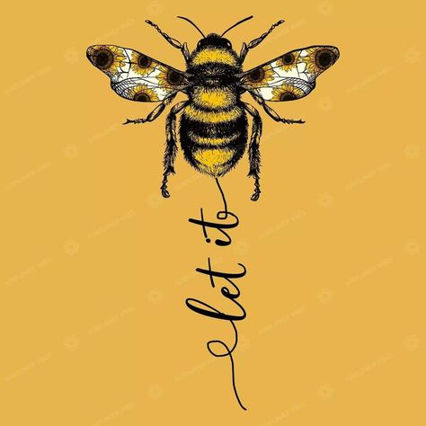 Bee Strong, Garden Bar Shed, Flower Kitchen, Let It Bee, Bee Printables, Bar Shed, Bedroom Lounge, Bee Inspired, Bee Tattoo