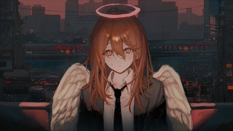 Chainsaw Man Angel, Man Angel, Nostalgia Art, Angel Devil, Anime Devil, Man Wallpaper, Angel And Devil, Character Poses, More Wallpaper