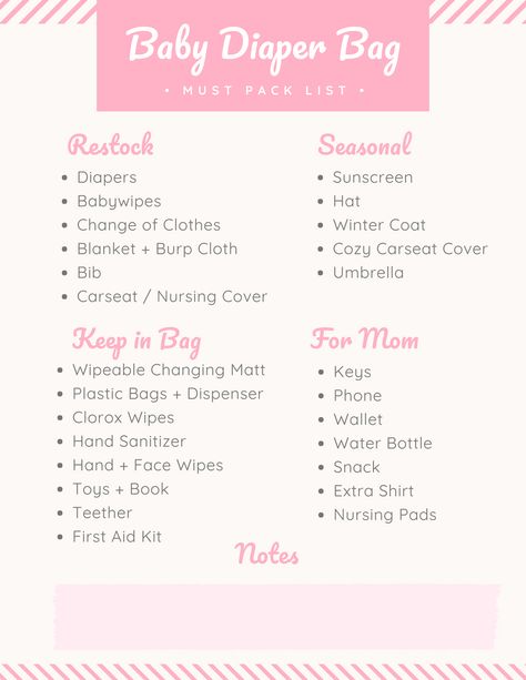 Backpack Checklist, Diaper Bag Must Haves, Bag Must Haves, Diaper Bag Checklist, Months Of Pregnancy, Plastic Bag Dispenser, Extra Clothes, Age Appropriate Toys, Clorox Wipes