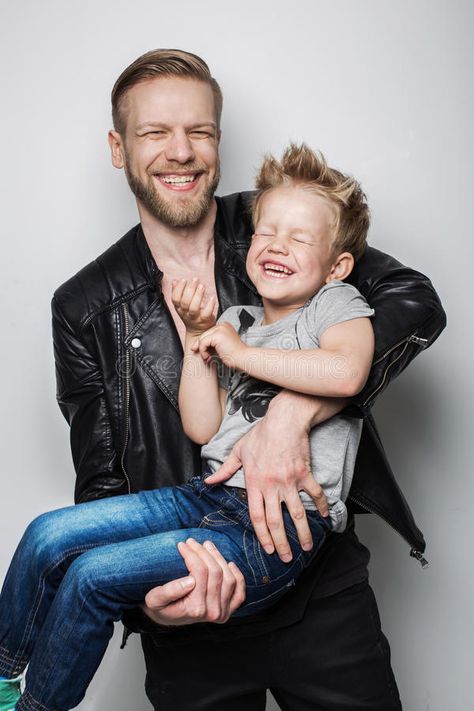 Father And Son Images, Dad Son Photography, Father Son Pictures, Father Son Photography, Father Son Photos, Fall Photoshoot Family, Laughing Together, Fathers Day Pictures, Father Images