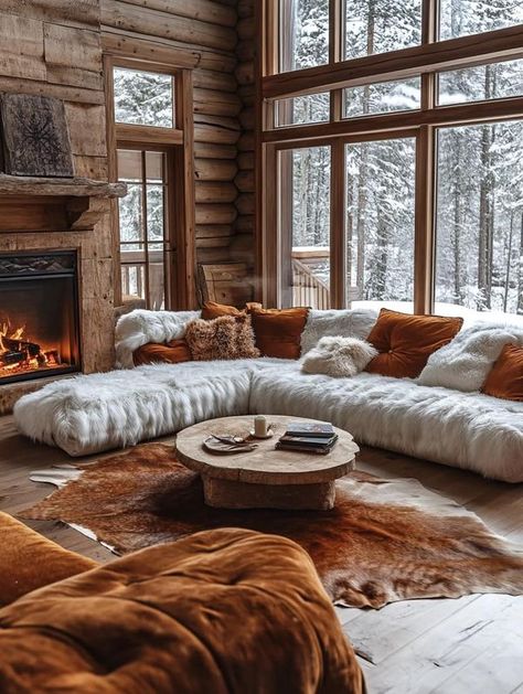 Attractive Log Cabins Modern Log Cabins Interiors, Log Cabin Homes Interior Rustic, Log Cabin Homes Interior Modern, Cabin House Aesthetic, Modern Log Cabin Interior, Log Cabins Interiors, Log Cabin Homes Interior, Vibe House, Cabin Homes Interior