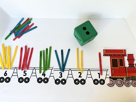 Transport Activity For Kids, Preschool Transportation, Train Activities For Preschool, Preschool Transportation Crafts, Counting Activities For Preschoolers, Nanny Activities, Math Counting Activities, Transportation Preschool Activities, Train Crafts