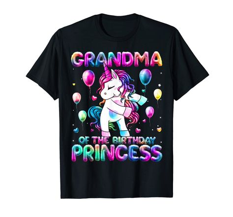 PRICES MAY VARY. Grandma of the Birthday Princess Shirt or Grandma of the Birthday Girl who Loves Unicorns. Makes the perfect Unicorn Mimi, Unicorn Grandma, Grandma gift for your Granddaughters Unicorn Themed Birthday Party. Mimi of the Birthday Girl outfit for whole Family matching outfits for a unicorn themed birthday party of a 2, 3, 4, 5, 6. 7, 8, 9, 10, 11, 12, 13 years old girl. Birthday Outfit for Mimi of girls or Grandma of Birthday girl who loves unicorns. Lightweight, Classic fit, Doub Girl Birthday Outfit, Unicorn Mom, Dabbing Unicorn, Nana T Shirts, Unicorn Themed Birthday Party, Princess Shirt, Sister Tshirts, Unicorn Girl, Birthday Princess