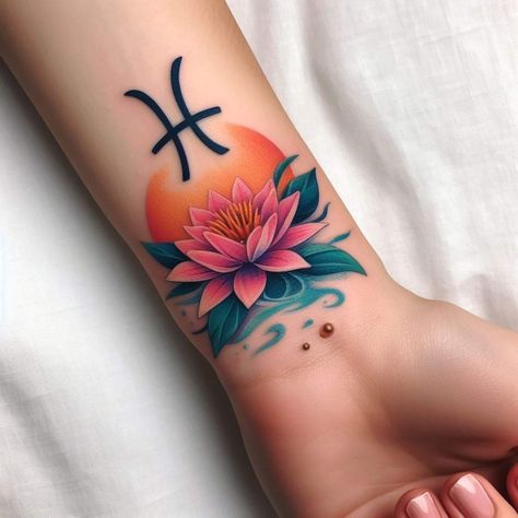 Tattoo Color Mujer, Lotus Color Tattoo, Leg Cover Up Tattoos For Women, Crown Tattoos For Women, Arm Tattoos Drawing, Hand Tattoos For Girls, Tattoos For Women Flowers, Floral Tattoo Sleeve, Chest Piece Tattoos