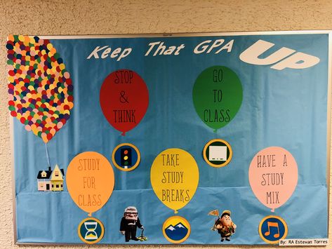 Nhs Bulletin Board High Schools, Keep That Gpa Up Bulletin Board, Nhs Bulletin Board, Ra Movie Theme Bulletin Boards, Academic Ra Bulletin Board, Academic Ra Board, Ra Academic Bulletin Boards, Academic Success Bulletin Board, Residence Hall Bulletin Boards