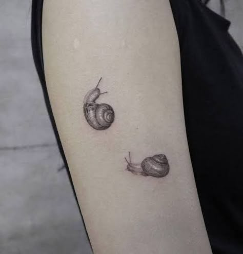 Snail Tattoo, Artwork Tattoo, Bug Tattoo, Chest Piece Tattoos, Color Tattoos, Cute Tiny Tattoos, Fairy Tattoo, Dainty Tattoos, Dream Tattoos