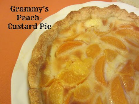 Samoan Peach Pie Recipe, Peach Custard Pie, Peach Custard Pies, Peach Custard, Peach Tart Recipes, Samoan Food, Pie Making, Custard Pie Recipe, Peach Pie Recipes