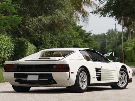 Don Johnson's Miami Vice Ferrari Testarossa Don Johnson Miami Vice, 80s Car, Car And Bike, Cars And Bikes, Bike Prices, White Ferrari, Ferrari Testarossa, Don Johnson, Bike News