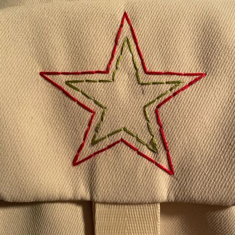 Star Embroidery Designs, Diy Swag, Clothes Embroidery Diy, My Backpack, Embroidery Caps, Creative Gifts For Boyfriend, Embroidery Tshirt, Bead Charms Diy, Pola Sulam