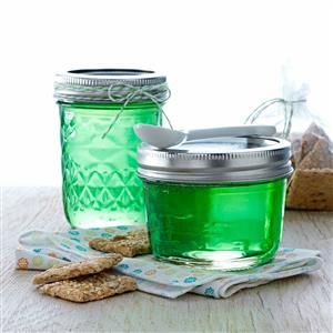 Rosemary Jelly Recipe Rosemary Jelly Recipe, Basil Jelly, Rosemary Jelly, Canning Jam, Homemade Jelly, Jelly Recipe, Jam And Jelly, Jelly Recipes, Green Food Coloring