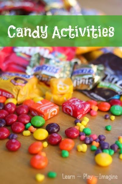 29 activities using CANDY including art, sensory play, science, educational play and more!  Great ways to use all that Halloween candy Candy Activities For Kids, Candy Activities, Christmas Playdough, Glow Water, Paint Recipe, Homemade Paint, Educational Play, Playdough Recipe, Candy Theme