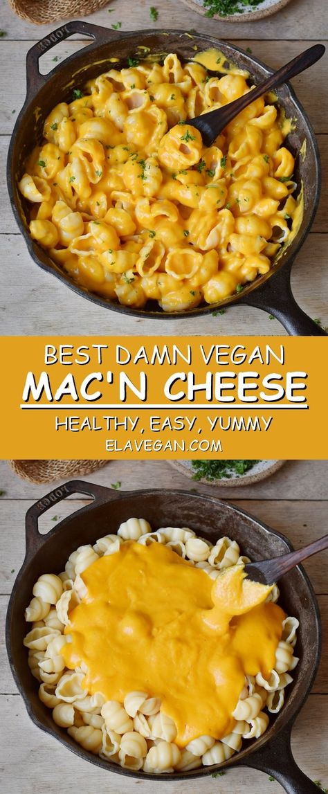 Best Vegan Mac And Cheese, Vegan Mac And Cheese Recipe, Vegan Mac N Cheese, Resep Pasta, Vegan Christmas Recipes, Plant Based Whole Foods, Resep Diet, Vegan Mac And Cheese, Mac And Cheese Recipe