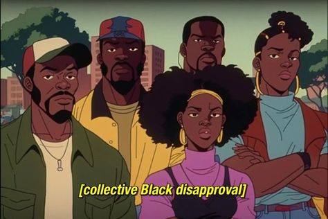 Twitter Reaction, I Love Being Black, Reaction Pic, Black Cartoon Characters, Afrocentric Art, Black Art Painting, Black Anime, Black Characters, Black Anime Characters