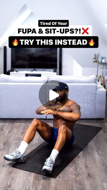 Mrlondon | Ms on Instagram: "🔥 Download the @ml.fitness_app for the Full NO SIT UPS = NO FUPA Workout 🔥 Do you have a FUPA and hate doing SIT UPS?! LIKE ❤️& SAVE 💾 this workout routine!🔥 But don’t forget… YOU CAN’T SPOT REDUCE YOUR FUPA‼️ Unfortunately you can not pick where you want to lose fat on your body. You lose it all round and eventually that FUPA will reduce and disappear 🔥🙏🏾 To really see results you need to: ▫️Be in a slight calorie deficit ▫️Incorporate weight lifting ▫️Do cardio to complement your journey DOWNLOAD the @ml.fitness_app and I can personally help you day by day! 📲🎉 Now let’s get to work 🙋🏽‍♀️🔥 Routine: 🔘 50 seconds work 🔘 20 seconds Rest After each exercise 🔘4/5 rounds 🔘60 second Rest After each round #fupa #fitnessmotivation #abworkout" Back Muffin Top Exercises, Fupa Workout, Lose Muffin Top, Muffin Top Exercises, Sit Ups, Work Routine, Fitness App, Lower Abs, Calorie Deficit