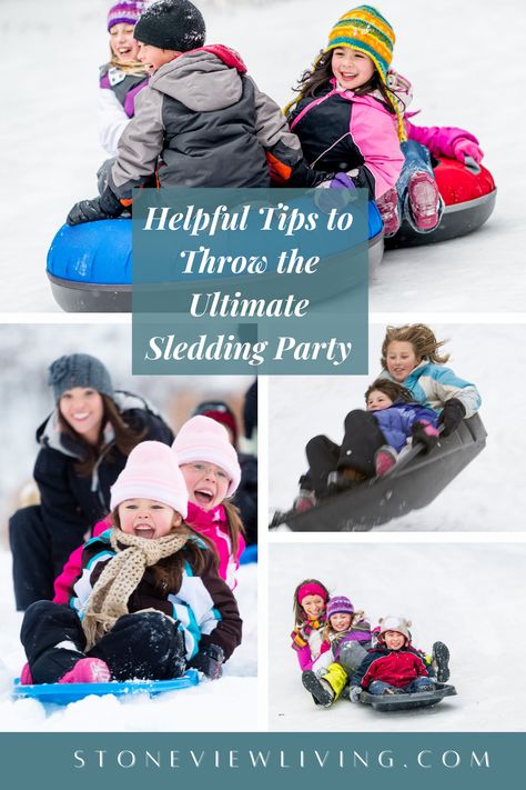 Helpful Tips to Throw the Ultimate Sledding Party Sledding Birthday Party, Sledding Party, Cool Parents, Sleds For Kids, Snow Cabin, Winter Birthday Parties, Kid Parties, Winter Onederland, Winter Birthday