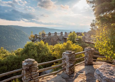 coopers rock - Google Search Virginia Waterfalls, Fall Weekend Getaway, Coopers Rock, Southern Travel, Waterfall Trail, Lost River, Scenic Railroads, Virginia State, Family Camping Trip