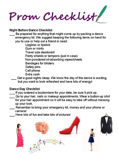 Prom Glow Up Checklist, Prom Emergency Kits, Prom Purse Essentials, Prom Get Ready Checklist, Prom Preparation List, Prom Essentials List, Prom Bag Essentials, Night Before Prom Prep, Prom Day Checklist