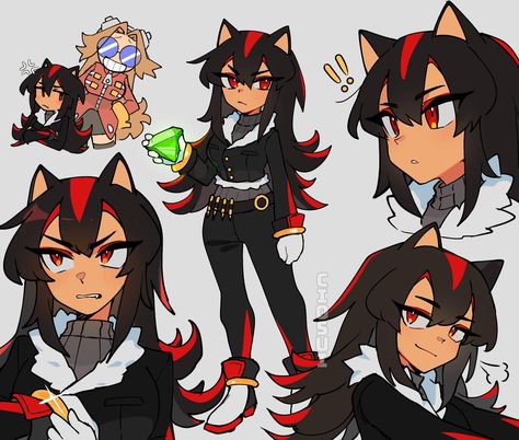 Shadow the hedgehog | Gijinka / Moe Anthropomorphism | Know Your Meme Female Shadow The Hedgehog, Human Shadow The Hedgehog, Human Shadow, Sonic Funny, Sonic Fan Characters, Sonic Franchise, Hedgehog Art, Sonic Adventure, Sonic And Shadow