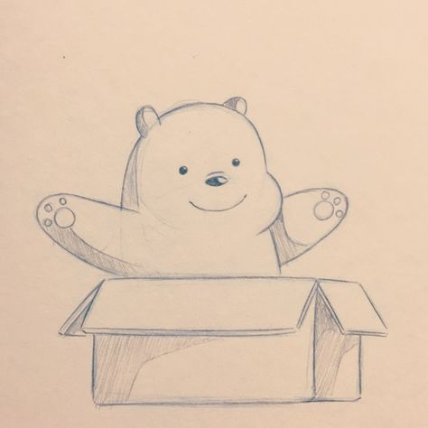 Kai on Instagram: “🐻 🐻 🐻 #icebear #polarbear #webarebears #box #cardboardbox #cartoon #cartoonnetwork #fanart #doodle #drawing #pencildrawing #art #sketch…” We Bare Bears Drawing Pencil, Grizzly Bear Drawing Simple, We Bare Bears Sketch, We Bare Bears Drawing, Grizzly Bear Drawing, Polar Bear Drawing, Bear Sketch, Simple Drawings, Stranger Things Poster