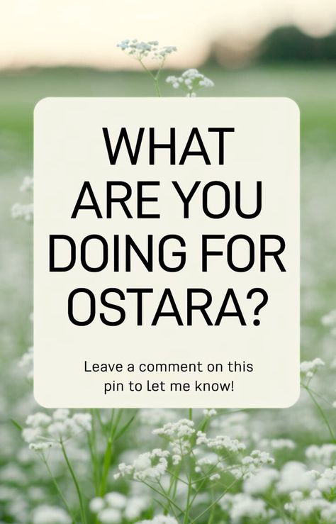 A serene nature backdrop asking "What Are You Doing for Ostara?" Great for Vernal Equinox, Witch Spirituality, and Spring Rituals Ideas. Perfect for Altar Ideas or Witch Holidays 2025 inspiration.