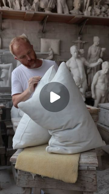 Håkon Anton Fagerås on Instagram: "5 (!) marble pillows ready to be shown @enterartfair in Copenhagen next week by @gallerihaaken" Marble Pillow, Heart Art, Next Week, Anton, Sculptor, Copenhagen, Marble, Paintings, Sculpture