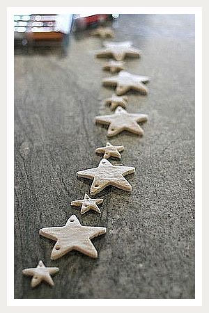 Baby Christmas Ornament - Discover Your Inspiration - Act fast or you will missed it. Visit for more! Salt Dough Stars, Salt Dough Star Garland, Salt Dough Garland Christmas, Salt Dough Beads, Salt Dough Garland, Salt Dough Ornament, Salt Dough Crafts, Snowflake Cookie, Dough Ideas