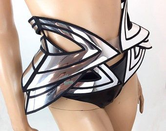 Lady Gaga Costume, Futuristic Costume, Robot Costume, Sci Fi Clothing, Burning Men, Robot Costumes, Futuristic Armour, Hip Belt, Heart Fashion