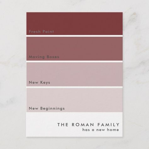 Maroon Bathroom, Maroon Paint, Moving Announcement, Hue Color, Paint Chip, Moving Announcements, Flat Shapes, Paint Colors For Home, Paint Chips