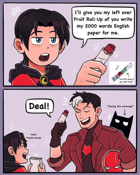 Bruce Wayne And Tim Drake, Batfamily Fanart Cute, Vampire Batfamily, Bat Fam Fanart, Tim And Bruce, Reverse Batfam, Batfam Jason, Nightwing X Red Hood, Batfam Comics