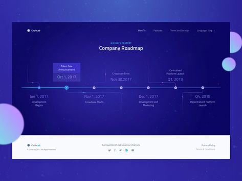 New Cryptocurrency Website: Roadmap Design by Sergey Pikin - Dribbble Roadmap Design, Road Map Design, Product Roadmap, Ui Website, Portal Design, Timeline Design, Progress Bar, Website Creation, Streamline Design