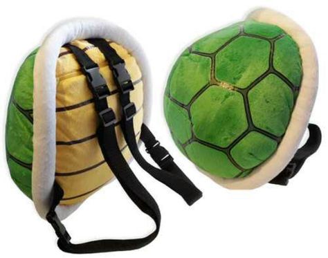 Cupa backpack Mario Turtle, Shell Backpack, Photo Backpack, Plush Backpack, Turtle Shell, Cute Backpacks, Geek Gifts, Geek Chic, Cute Bags