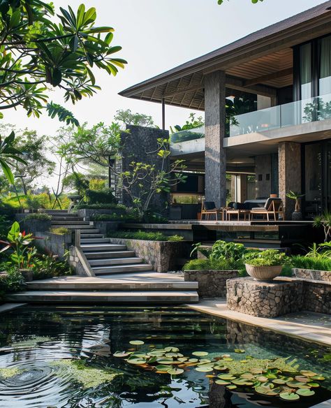 Uluwatu House🌴 What do you think about this stunning house?🔥 📐Generated by @tropitecture.studios Here at @tropitecture we provide you the best about the tropics. Whether tropical stays or tropical architecture, our main goal is to show the beauty of the tropics. Follow @tropitecture so you don’t miss a thing 🔥 If you want to have even more insights into the tropics, visit our website: www.tropitecture.net 🌴 Also use #tropitecture for a chance to be featured🤝 DM us if you want to collabor... Tropical House Exterior, Modern Tropical House, Tropical House Design, Minimal Architecture, Tropical Architecture, Outdoor Living Design, Smart Home Design, Casa Container, Tropical House