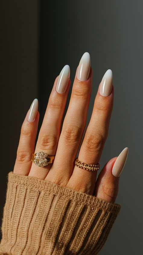 Elevate your nail game with these stunning beige ombre nails that exude elegance and grace! The soft gradient from a warm beige to a lighter hue creates a dreamy effect, perfect for any occasion. Whether you’re attending a wedding, going to the office, or enjoying a night out, this chic design offers a refined touch without being over-the-top. Pair it with delicate gold accents for added sophistication or wear it solo for a minimalist appeal.✨🌿 #ElegantNails #BeigeOmbre #NailArt Tan Ombré Nails, September Ombre Nails, Ombre Nails Beige, Cream Ombre Nails, Tan Ombre Nails, Beige Ombre Nails, Nails Timeless, Dreamy Effect, Champagne Nails