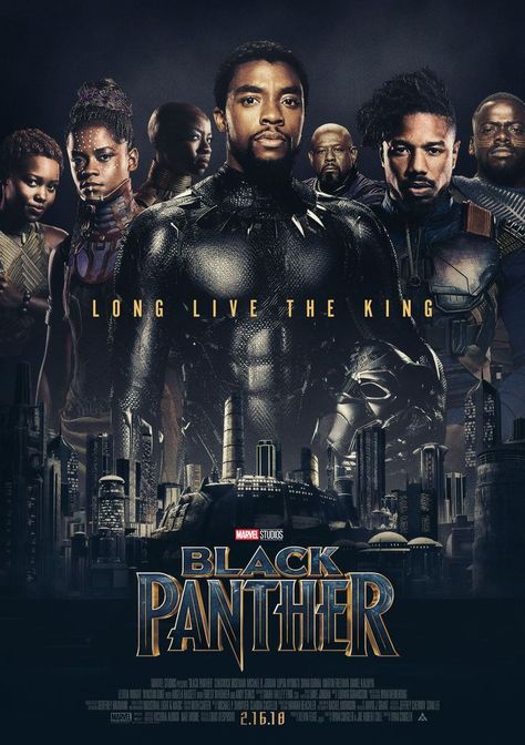 Black Panther Pics, Black Panther Cast, Black Panther Movie Poster, Black Panther 2, Best Marvel Movies, Black Panther 1, Panther Pictures, Action Movie Poster, Black Panther 2018