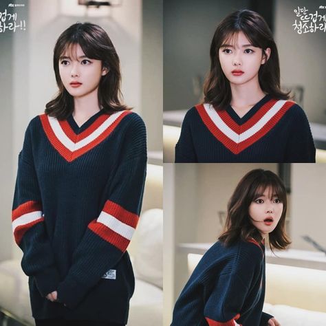 ❣ 181227 | NEW still cuts of Kim Yoo Jung for 'Clean with Passion for Now' 🎬💞 - •|• #kimyoojung #kyj #김유정  #sidushq #cleanwithpassionfornow… Kdrama Ideas, Kim Yoo Jung Fashion, Kim Yoo Jung Photoshoot, Clean With Passion For Now, Colour Outfit, Kim Yoojung, Kim You Jung, Korean Photo, Kim Yoo Jung