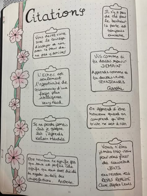 Bullet Journal 2022 Set Up with sweet floral theme. Quotes.
Bullet Journal 2022 sur thème floral pastel. Citations. Idee Bullet Journal Aesthetic, Journal D'inspiration Francais, Idee Page Bullet Journal, Journal Intime Aesthetic, Bullet Journal 2022, Poem Journal, Page Bullet Journal, Page Aesthetic, Journal D'inspiration