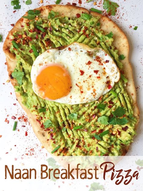 Dairy Free Breakfast Pizza, Naan Breakfast Pizza, Naan Breakfast, Dairy Free Breakfast, Gluten Free Naan, Pizza Healthy, Cracked Out, Homemade Naan, Recipes With Naan Bread