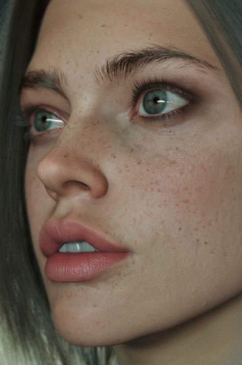 Violet , Enver Bike on ArtStation at https://www.artstation.com/artwork/LoP2K Face Anatomy, Face Study, 얼굴 드로잉, Nose Drawing, Face Drawing Reference, 얼굴 그리기, Image 3d, Human Reference, Face Reference