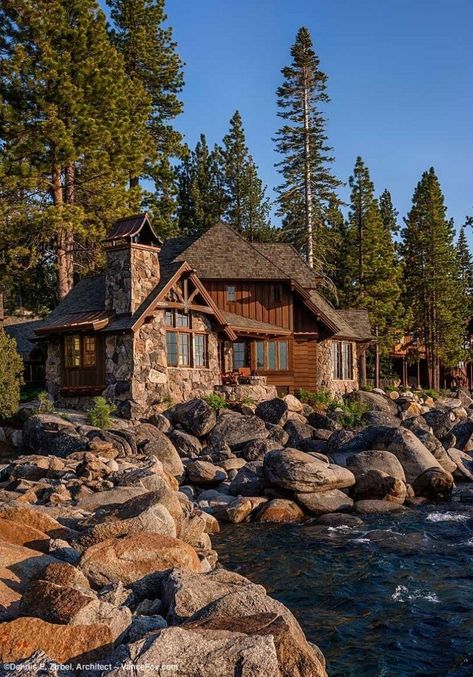 Tiny Log Cabins, Log Cabin Interior, Log Home Interiors, Log Home Designs, Rustic Retreat, Mountain Living, Log Cabin Homes, Mountain Homes, Cabins And Cottages