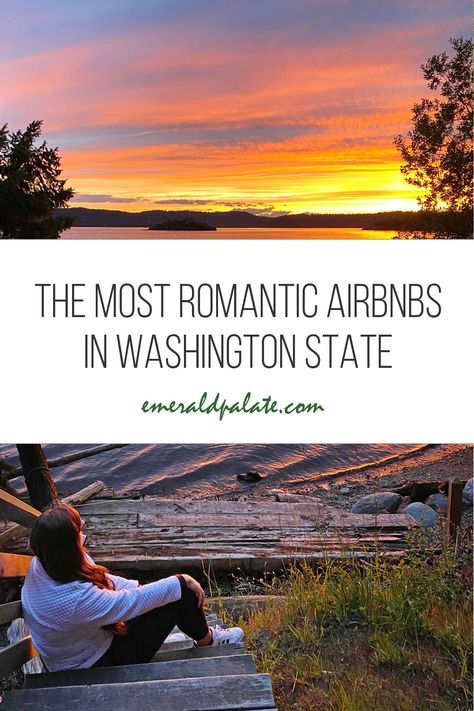 Looking for romantic Washington state getaways? Check out these romantic airbnb in Washington State. They are some of the most romantic airbnbs in the United States, including treehouses, yurts, tiny homes, RV campers, luxury tents, and romantic Washington cabins. #bestromanticairbnbs #romanticairbnbwashington #romanticairbnbunitedstates #bestairbnbswashingtonstate #treehouseairbnbwashington #washingtoncabin Romantic Airbnb, Getaways For Couples, Treehouse Airbnb, West Coast Travel, Pacific Northwest Travel, Washington State Travel, River Cabin, Romantic Escapes, Couple Getaway