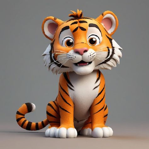 Animated Tiger, Tiger Cartoon, Cartoon Tiger, 3d Cartoon, Dark Background, 3d Animation, Dark Backgrounds, Cartoon Character, Cartoon Characters