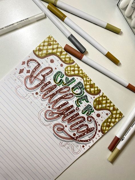 cyber bullying calligraphy inspo simple calligraphy basic brown green beige khaki theme. #fonts #slogans #taglines #brandidentity #copywriting #branding #graphicdesign Araling Panlipunan Calligraphy, Header Ideas Aesthetic, Header Calligraphy Ideas, Brown Border Design, Calligraphy Header, Calligraphy S, Slogan Design Ideas, Brown Calligraphy, Cursive Letters Fancy