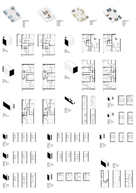 MVRDV diagrams. Housing Competition, Social Housing Architecture, Small Apartment Building, Co Housing, Collective Housing, Concept Diagram, Apartment Plans, Social Housing, Residential Complex