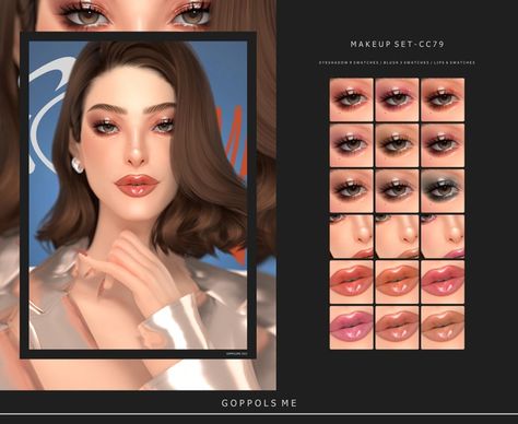 Sims 4 Update, Gold Makeup, Best Mods, Hair Setting, Cc Sims, Makeup Set, Sims 4 Mods, Free Hair, Sims Cc