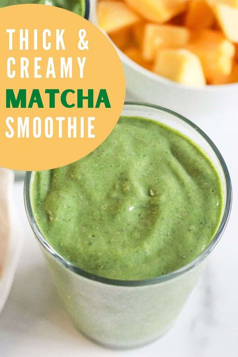 This Energizing Matcha Smoothie is the ideal afternoon pick-me-up when you need extra energy for work or study. An excerpt from The College Vegetarian Cookbook, this thick and creamy matcha smoothie is made with frozen mango and spinach, chia seeds, and finely ground green tea powder. Vegan and dairy-free recipe! #GratefulGrazer #TheCollegeVegetarianCookbook #MatchaSmoothie #MangoSmoothie #GreenSmoothie #GreenTeaSmoothie Smoothie King Recipes, Creamy Matcha, Best Overnight Oats Recipe, Chia Seed Smoothie, Green Tea Smoothie, Denver Food, Matcha Recipes, Matcha Smoothie, Frozen Mango