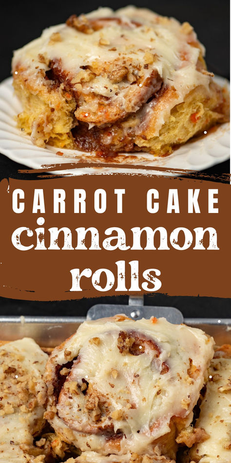 collage of carrot cake cinnamon rolls with cream cheese frosting Carrot Cake Cinnamon Rolls Matty Matheson, Carrot Cake Dessert Ideas, Gourmet Cinnamon Rolls Recipes, Fun Cinnamon Rolls, Cinnamon Roll Food Truck, Flavored Cinnamon Roll Recipes, Flavored Cinnamon Rolls Homemade, Unique Cinnamon Roll Flavors, Cinnamon Roll Recipe Ideas